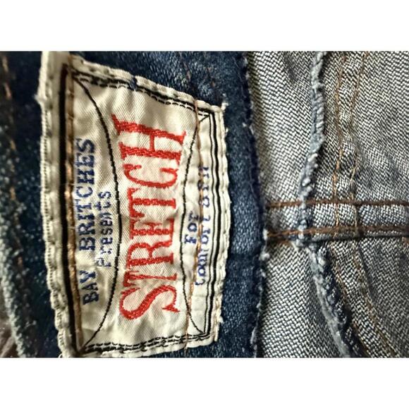 Vintage 90s Bay Britches Stretch Jeans Sz 13/14 – Medium Wash Straight Leg USA - Picture 4 of 8